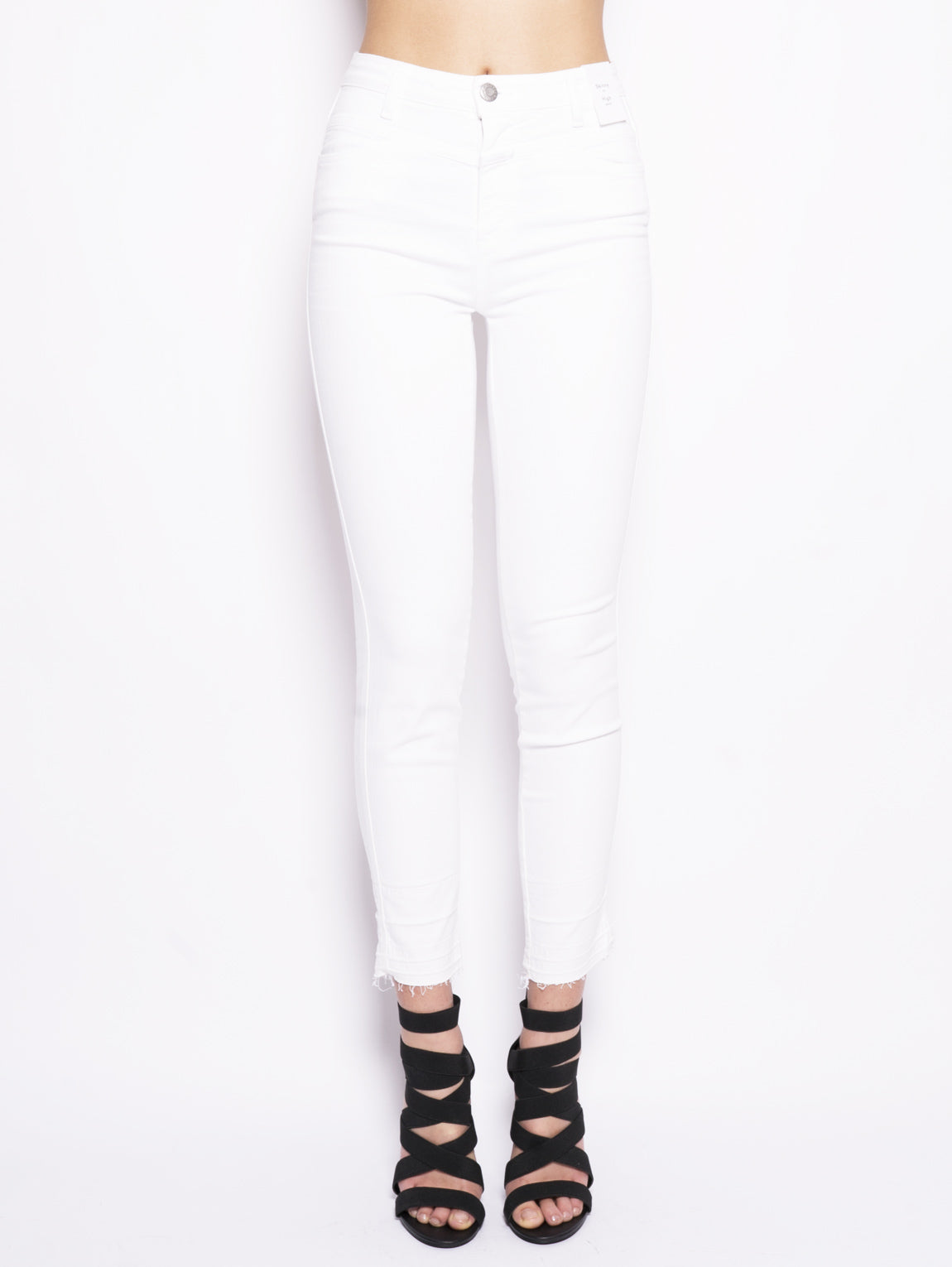 CLOSED-Jeans Skinny Pusher Bianco-TRYME Shop
