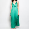 ANIYE BY-Abito Lungo in Raso Fluido Verde-TRYME Shop