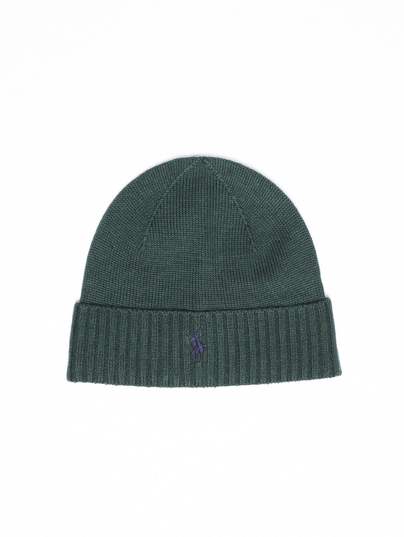 ralph lauren green beanie