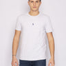 RALPH LAUREN-T-shirt con Logo Centrale Grigio-TRYME Shop