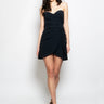 FEDERICA TOSI-Abito con Scollo a Cuore Nero-TRYME Shop