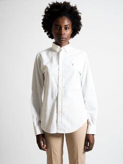 RALPH LAUREN-Camicia Oxford Classic Fit Bianco-TRYME Shop