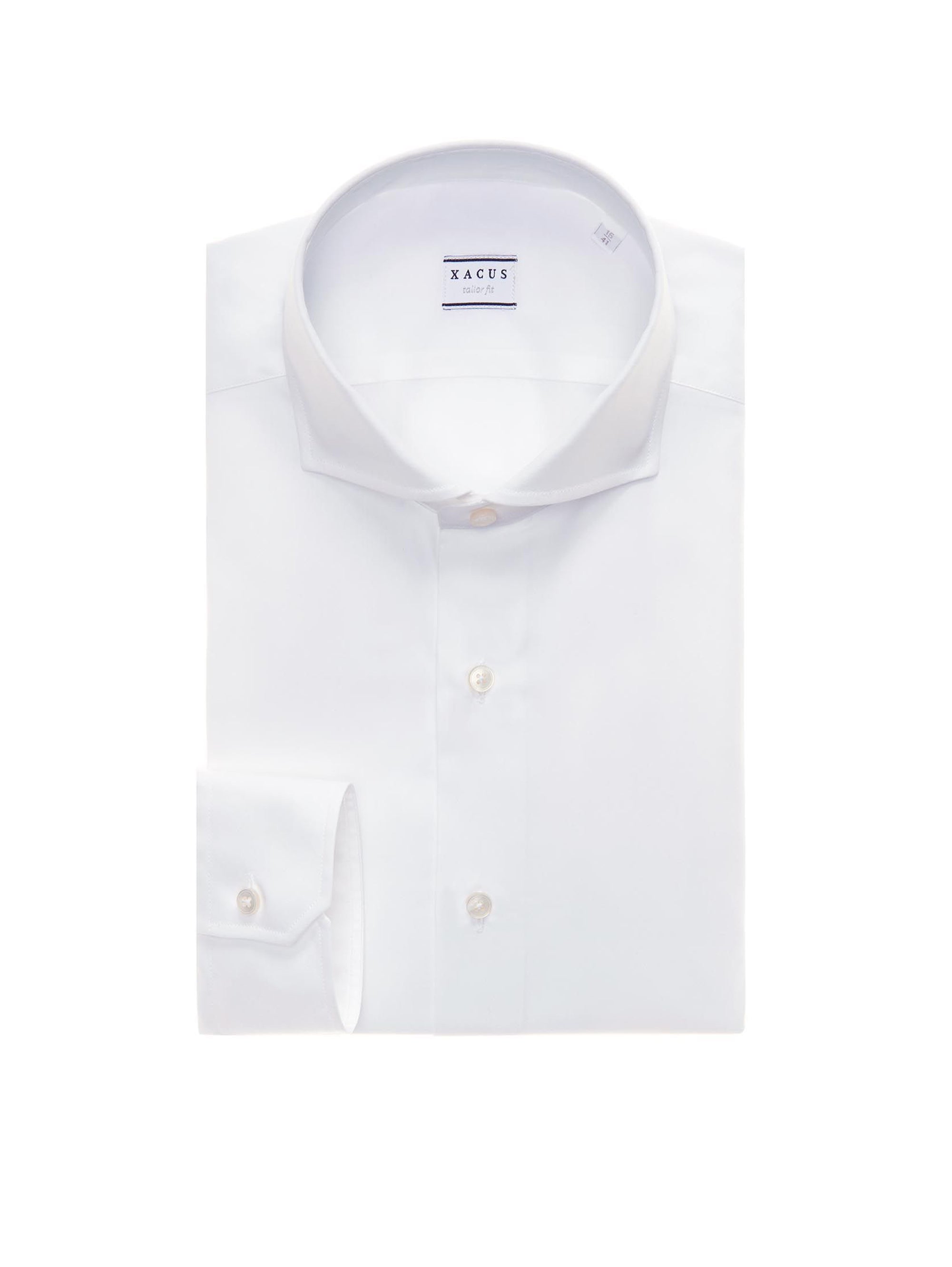 XACUS-Camicia in Popeline Bianco-TRYME Shop