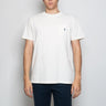 RALPH LAUREN-T-shirt in Cotone e Lino con Taschino Crema-TRYME Shop