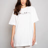 MAX MARA LEISURE-Maxi T-Shirt con Stampa Bianco-TRYME Shop
