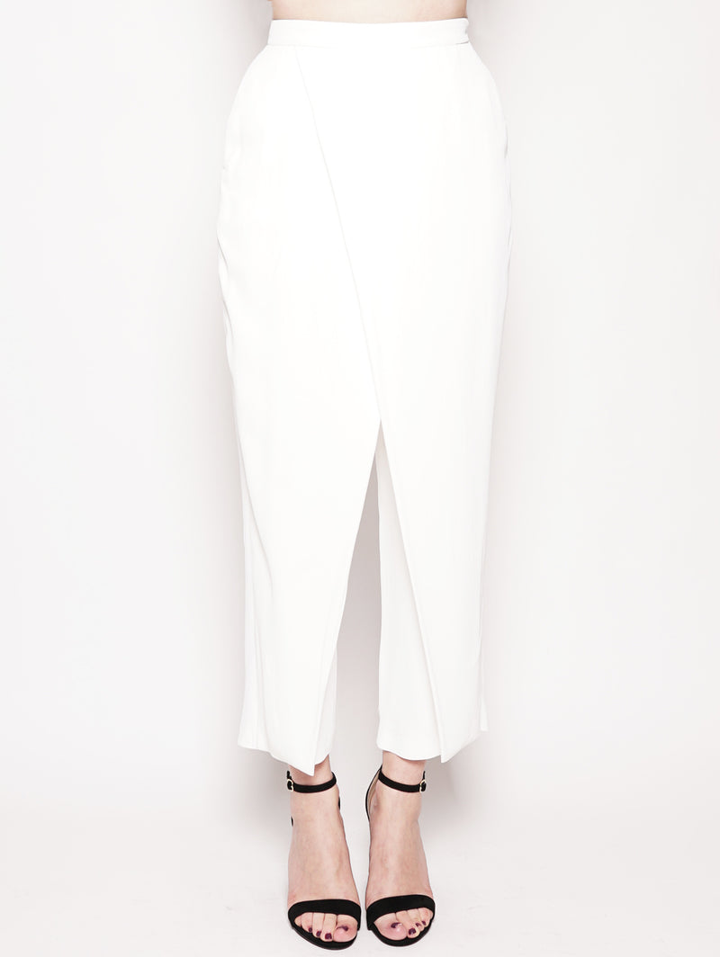 FEDERICA TOSI-Pantalone carrot fit Bianco-TRYME Shop