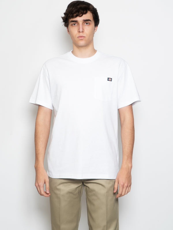 DICKIES-T-shirt con Taschino Bianco-TRYME Shop