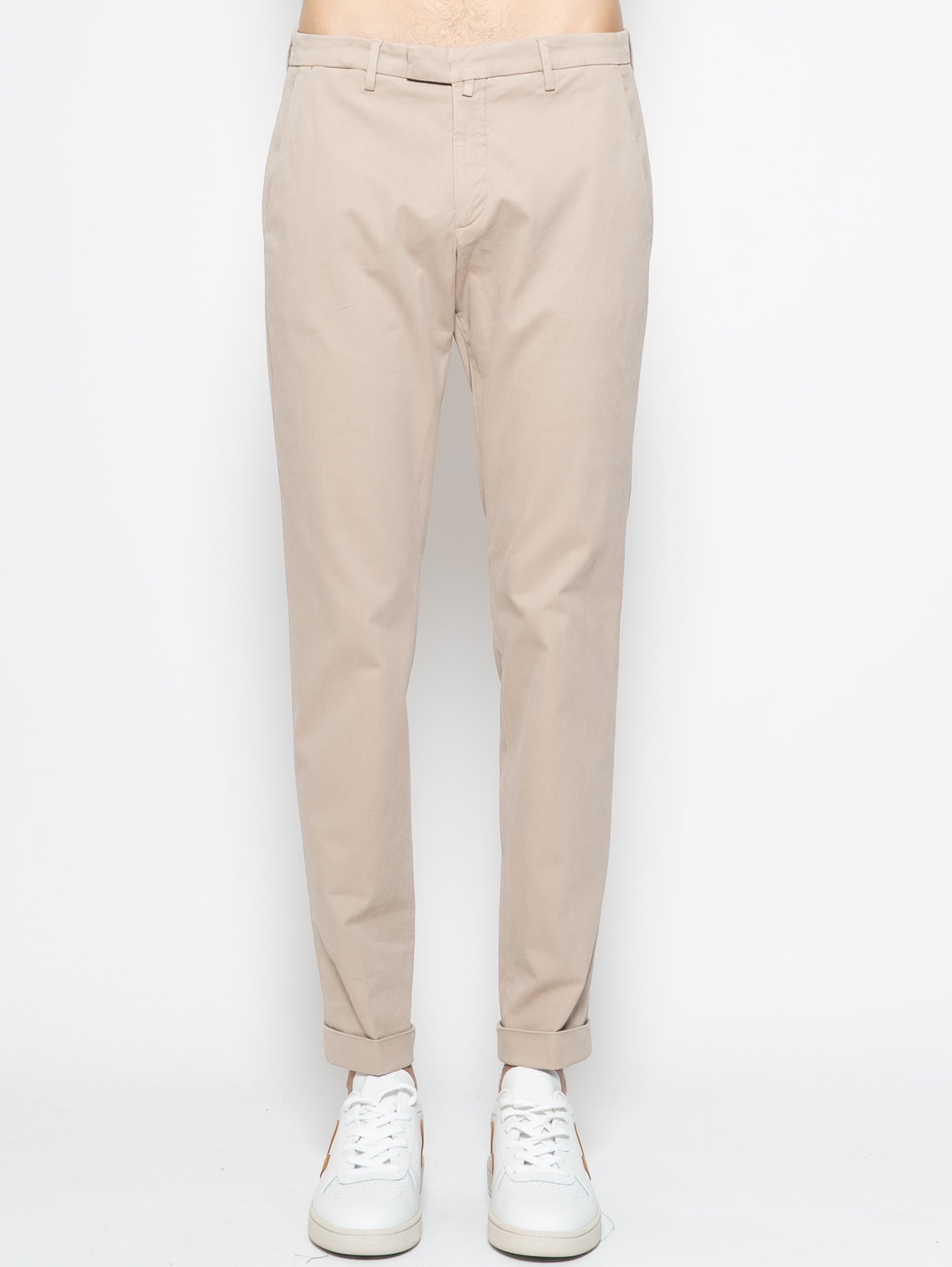 BRIGLIA 1949-Pantaloni in Cavalry di Modal Beige-TRYME Shop