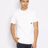 ROY ROGERS-T-shirt con Taschino e Logo Bianco-TRYME Shop