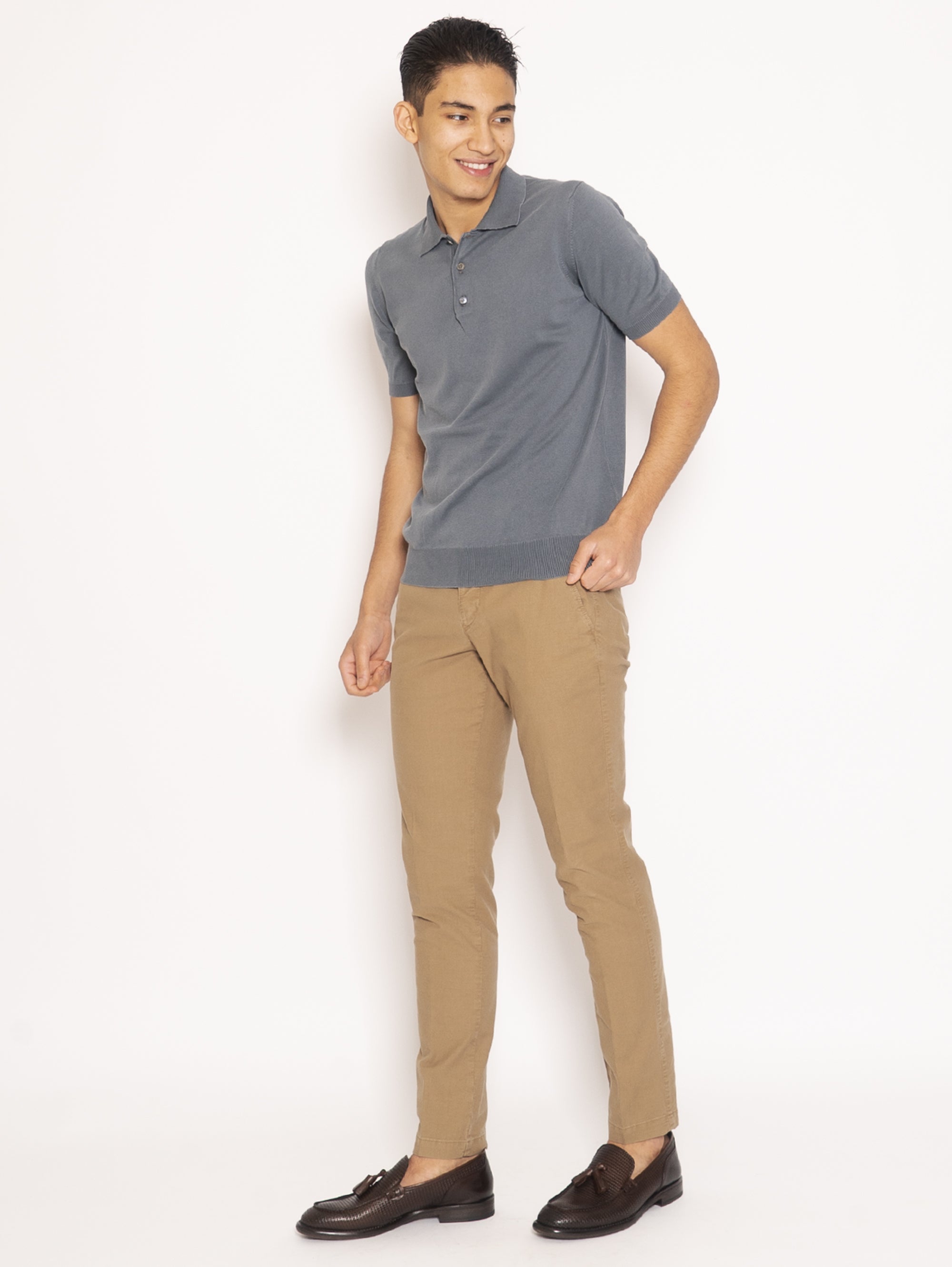 Six Pockets Chino Pants - Biscuit