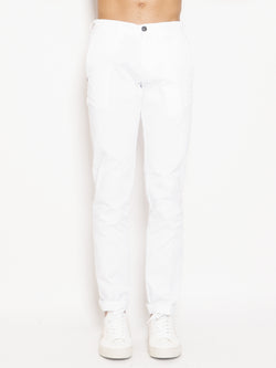 40WEFT-Chino in Cotone Lenny Bianco-TRYME Shop