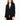 MAX MARA LEISURE-Blazer Rifinito a Punto Milano Nero-TRYME Shop
