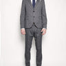 MANUEL RITZ-Abito in microtela strech Grigio-TRYME Shop