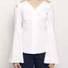 PINKO-Camicia con Revers Bianco-TRYME Shop
