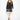 TWIN SET-Abito in Maglia con Balza Nero/Neve-TRYME Shop