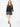 TWIN SET-Abito in Maglia con Balza Nero/Neve-TRYME Shop