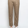 CLOSED-Pantaloni con Pince ed Elastico in Vita Beige-TRYME Shop