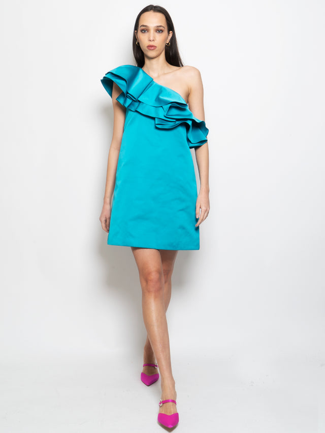 Abito Estivo Blu Turchese Abito Di Seta Maxi Women Resort - Foto 2