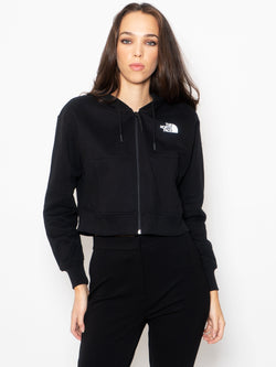 THE NORTH FACE-Felpa Cropped Nero-TRYME Shop
