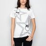 PINKO-T-shirt con Stampa Logo Stella Bianco-TRYME Shop
