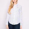 RALPH LAUREN-Camicia a Righe Relaxed Fit White/Blu-TRYME Shop
