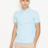 RALPH LAUREN-Polo in Piqué di Cotone Slim FIt Blu-TRYME Shop
