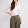RALPH LAUREN-Camicia Knit Oxford Bianco/Rosa-TRYME Shop