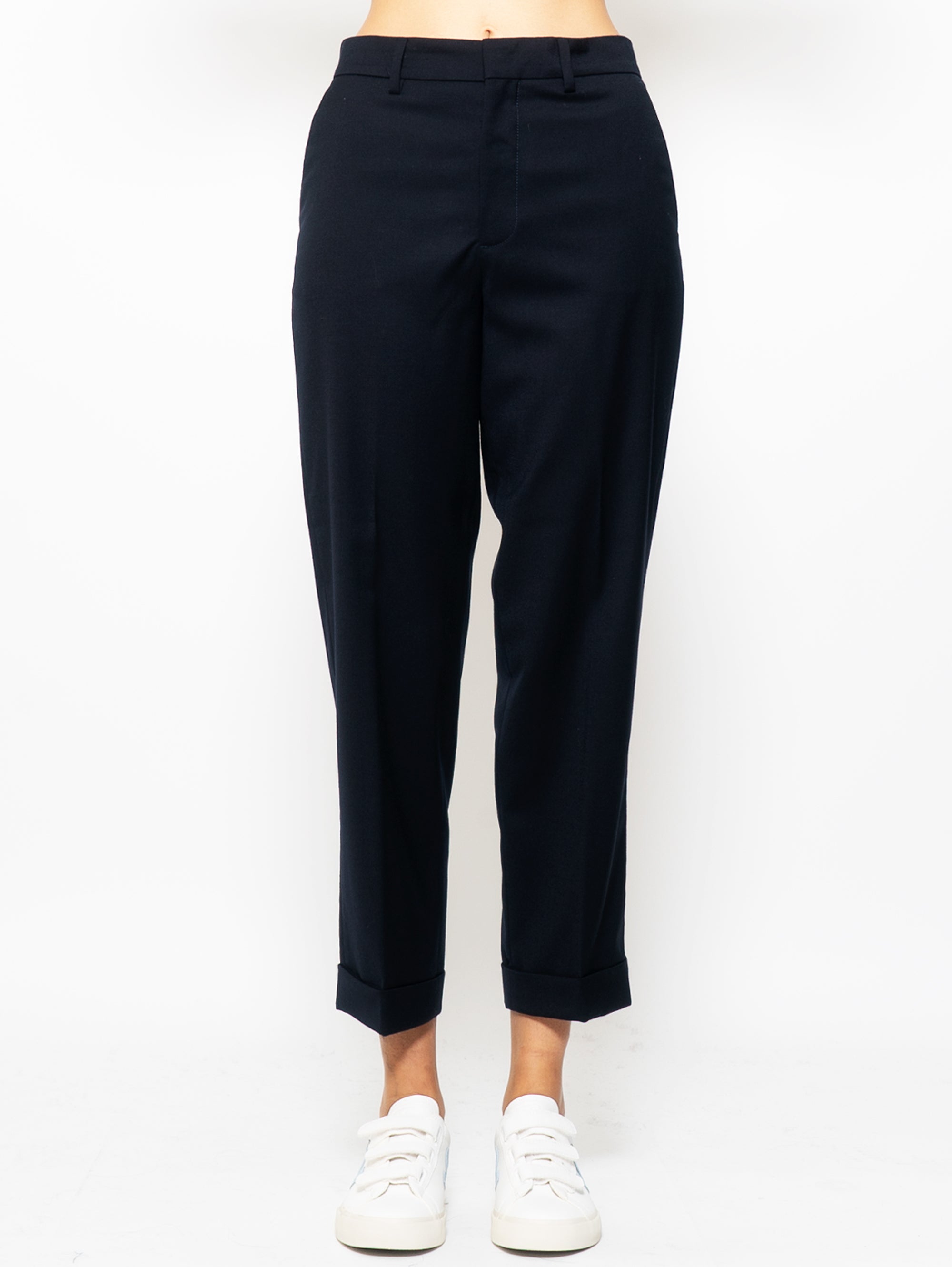 Midnight Blue Cuffed Trousers