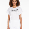 MAX MARA LEISURE-T-shirt con Macro Stampa Bianco-TRYME Shop