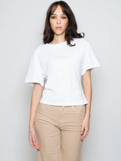 PINKO-T-shirt Stile Corpetto Bianco-TRYME Shop
