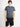 STONE ISLAND-T-shirt con Effetto Fissato Blu-TRYME Shop