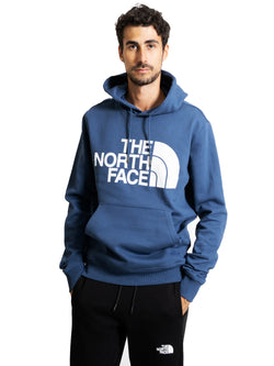 THE NORTH FACE-Felpa con Cappuccio Maxi Logo Blu-TRYME Shop