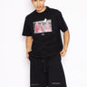 THROWBACK-T-Shirt con Stampa Chicago Bulls Nero-TRYME Shop