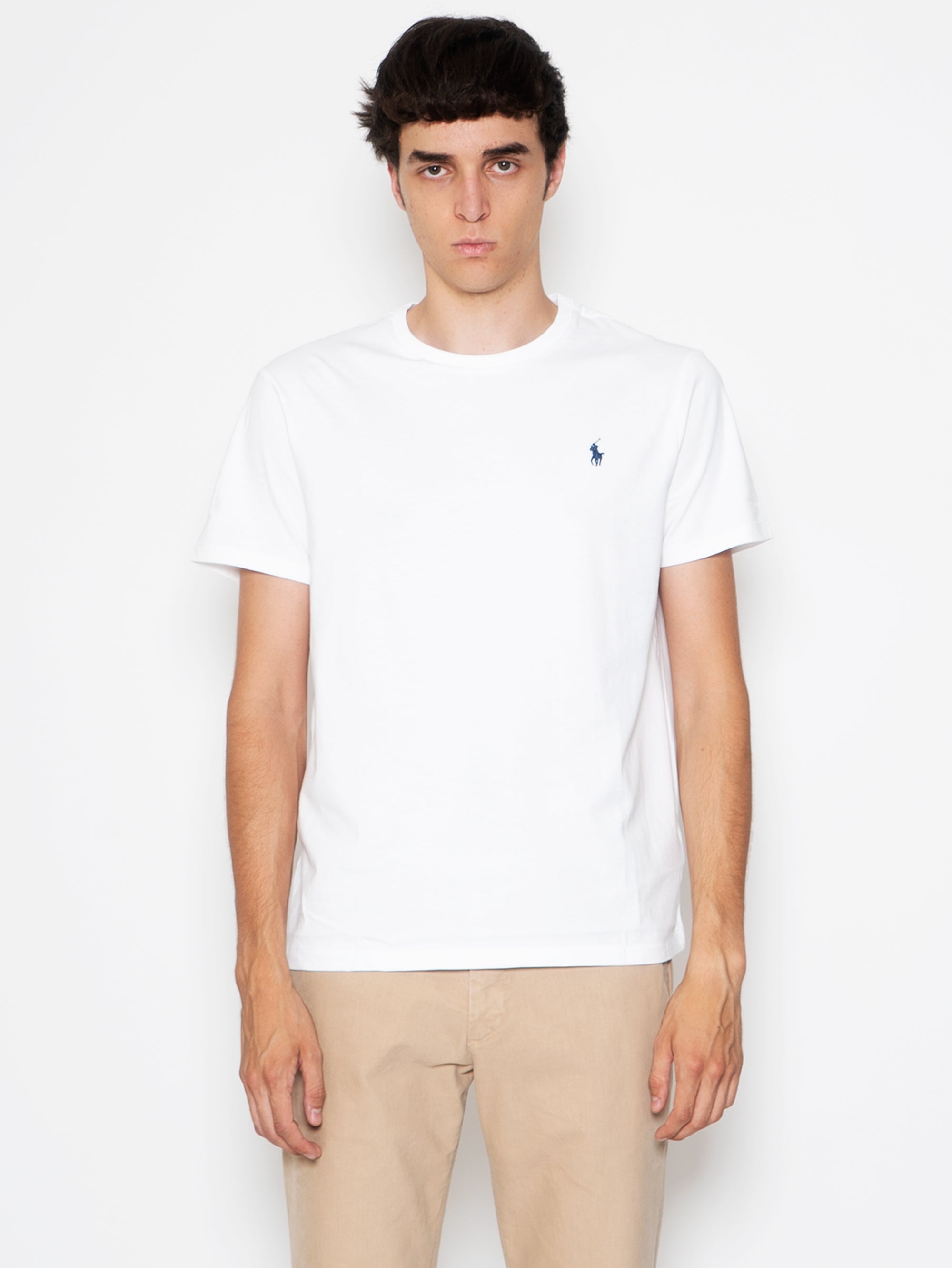 RALPH LAUREN-T-shirt Girocollo Bianco-TRYME Shop