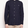WOOLRICH-Camicia in Lino Blu-TRYME Shop