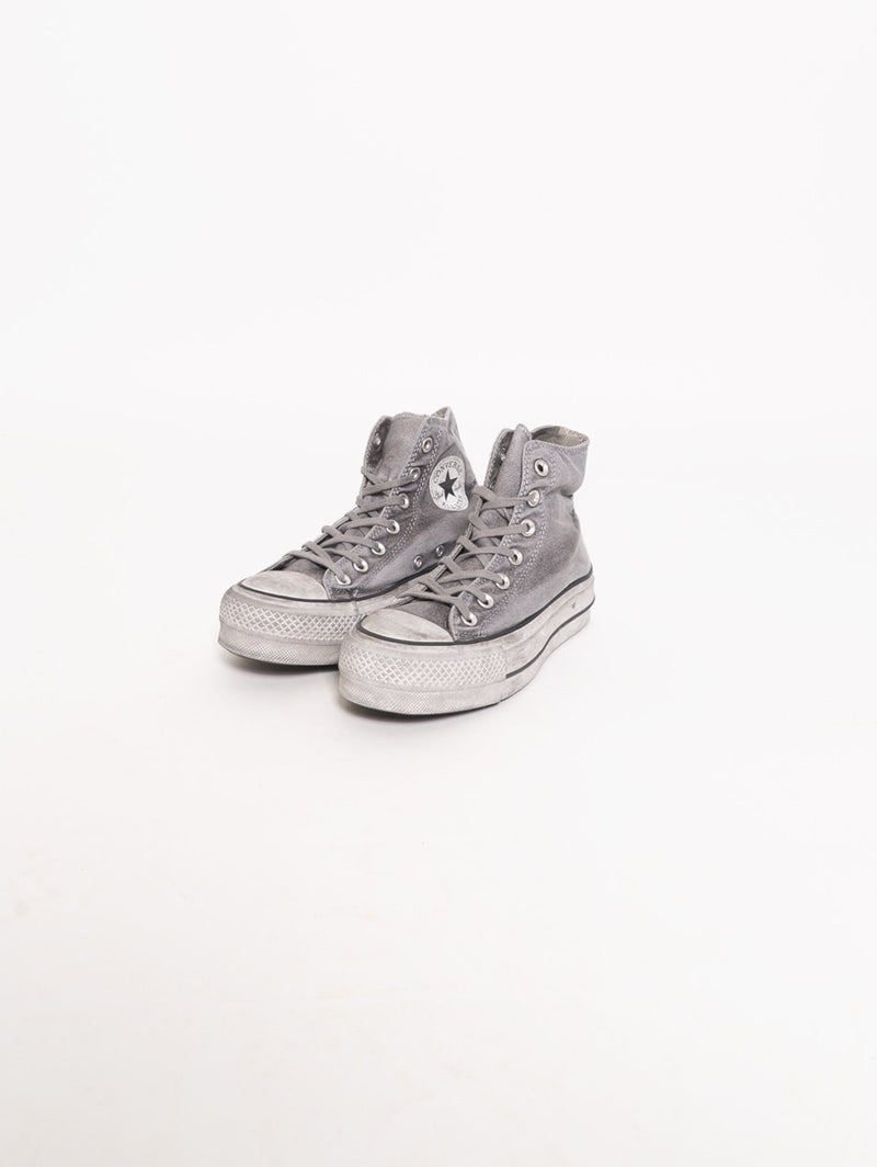 Chuck Taylor All Star Lift Smoked Canvas High Top Grigio