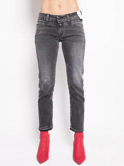 CLOSED-Jeans con Orlo a Gamba Aperta Grigio-TRYME Shop