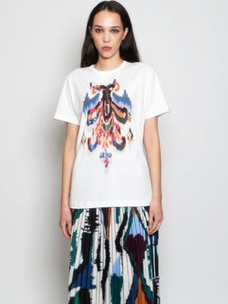 MUNTHE-T-shirt con Stampa Frontale Bianco-TRYME Shop