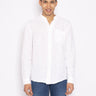 ROY ROGERS-Camicia in Lino Bianco-TRYME Shop