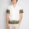 ALPHA STUDIO-Camicia Tie Dye Bianco/Verde-TRYME Shop