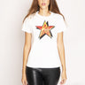 PINKO-T-shirt con Stella Applicata - Bianco-TRYME Shop