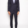 PAOLONI-Abito in Pura Lana Vergine Blu-TRYME Shop