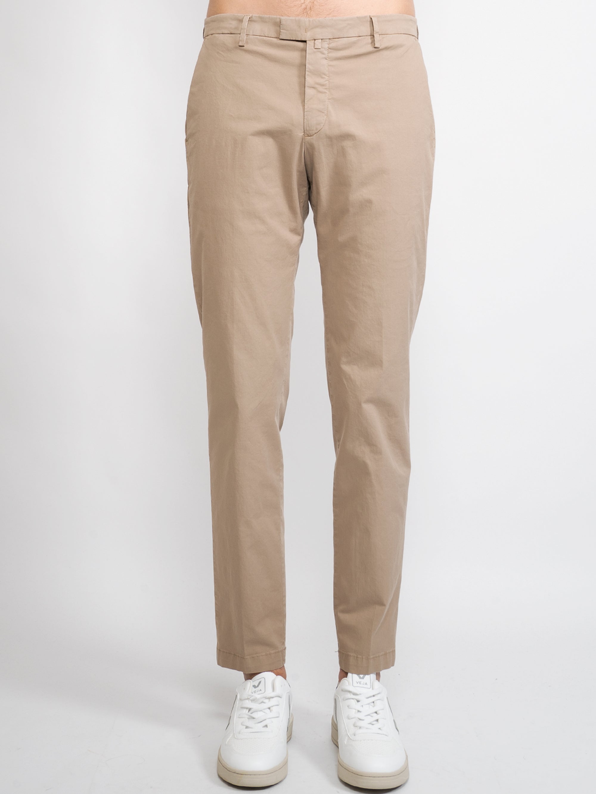 BRIGLIA 1949-Pantaloni in Jersey Marrone-TRYME Shop