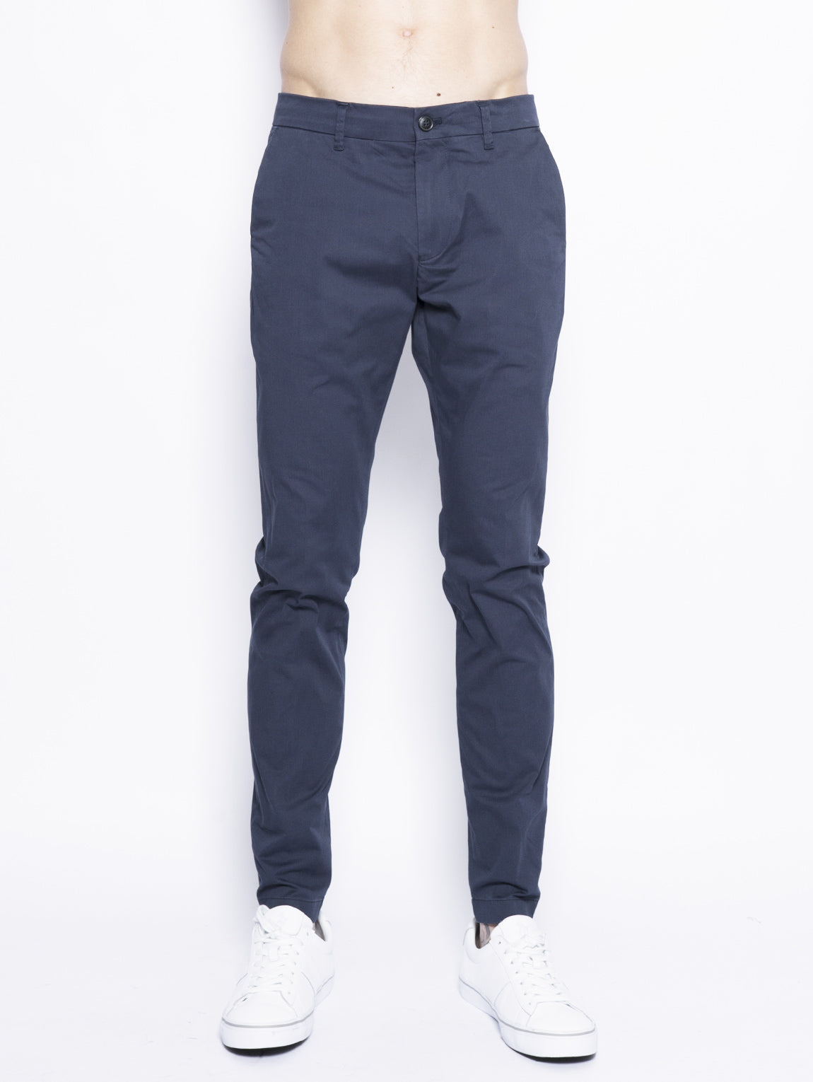 CLOSED-Pantalone in Cotone Elasticizzato Blu-TRYME Shop