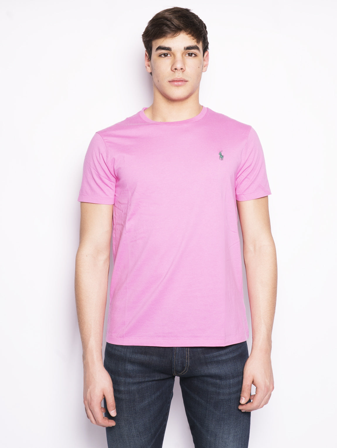 RALPH LAUREN-T-Shirt in Cotone Rosa-TRYME Shop