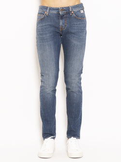 ROY ROGERS-Jeans 517 Man Denim Stretch Weared 10 Blu-TRYME Shop