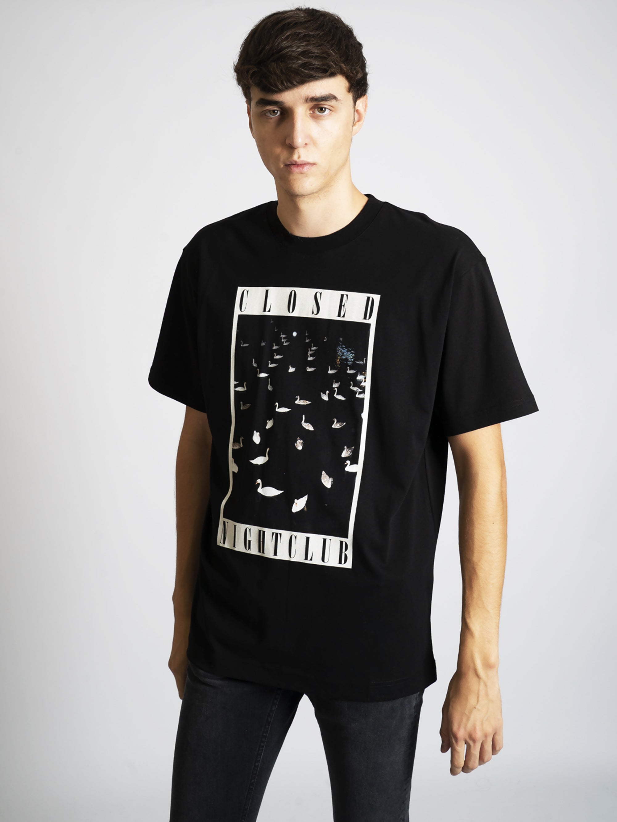 CLOSED-T-shirt con Stampa Nero-TRYME Shop