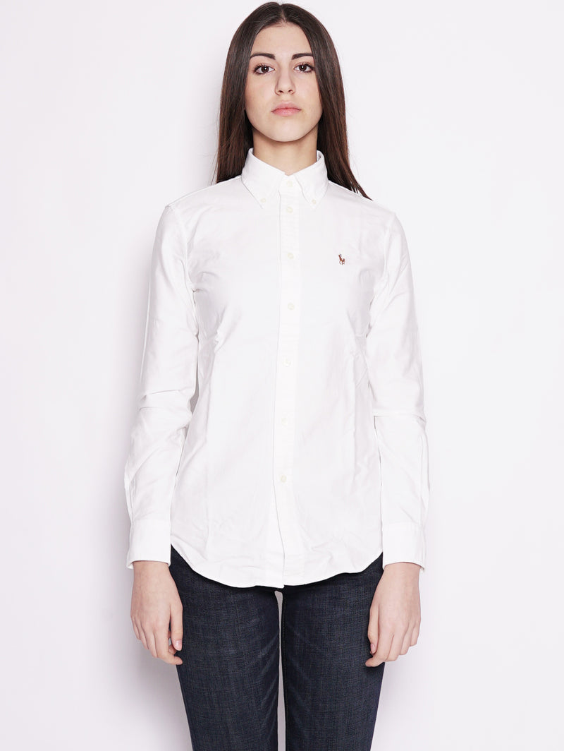 RALPH LAUREN-Camicia Oxford Bianco-TRYME Shop