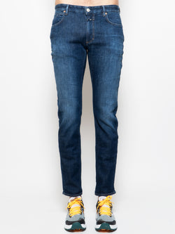 CLOSED-Jeans Slim in Cotone Organico Blu Notte-TRYME Shop