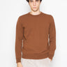 ALPHA STUDIO-Maglia Girocollo in Cashmere Tabacco-TRYME Shop